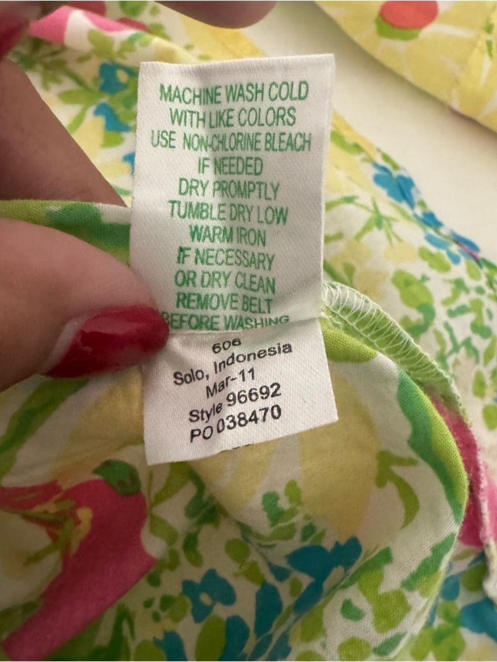Lilly Pulitzer Women’s Medium Yellow Floral Mini Shirt Dress 100% Cotton Belt - Picture 9 of 12